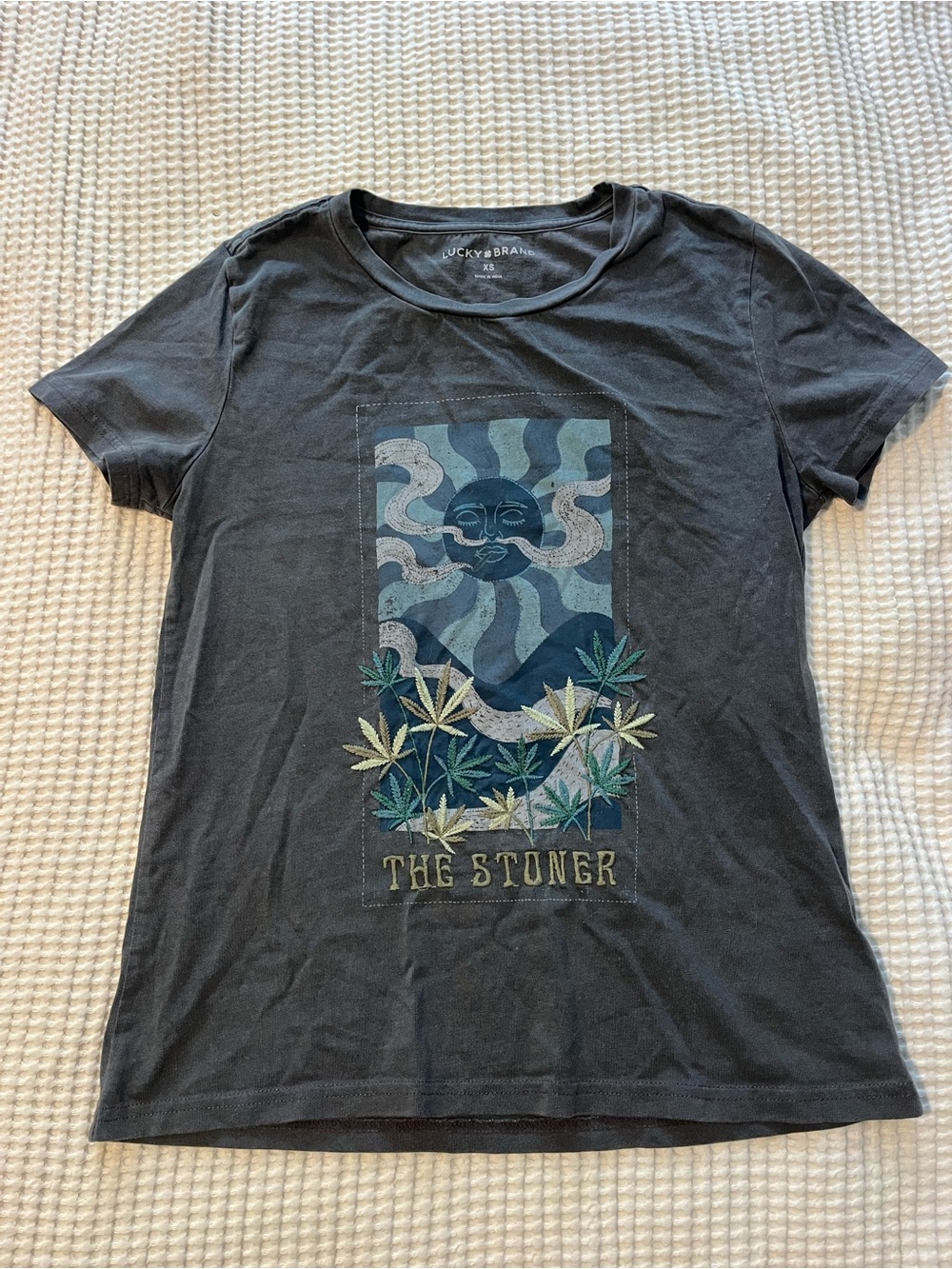 Lucky Brand “The Stoner” embroidered tee shirt